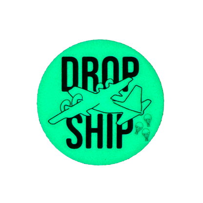 Dropship Disc Golf 2.5" Glow in the Dark Matte Sticker