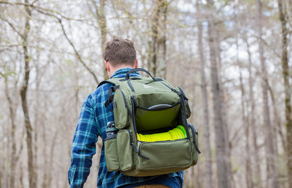 Discology Disc Golf IZZO Bag - Disc Golf Backpack - 26+ Disc Capacity - Large Storage Capacity - Durable, Water and Tear Resistant